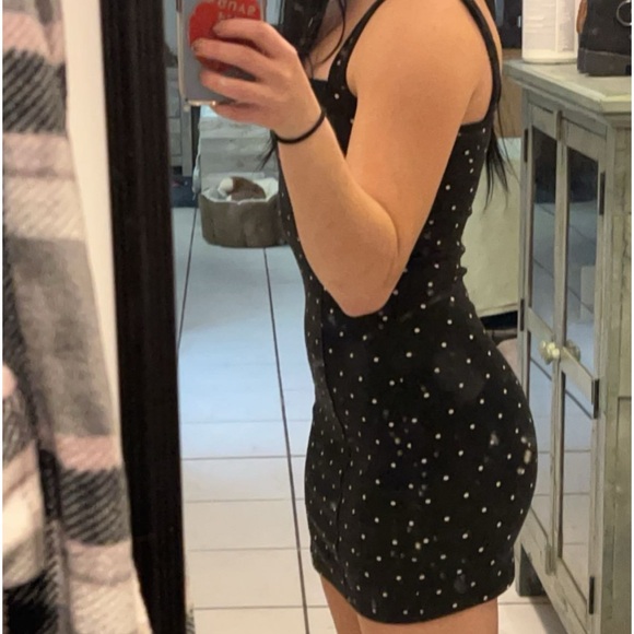 Xs dress with straps. Slit on the side gently used - Picture 3 of 5